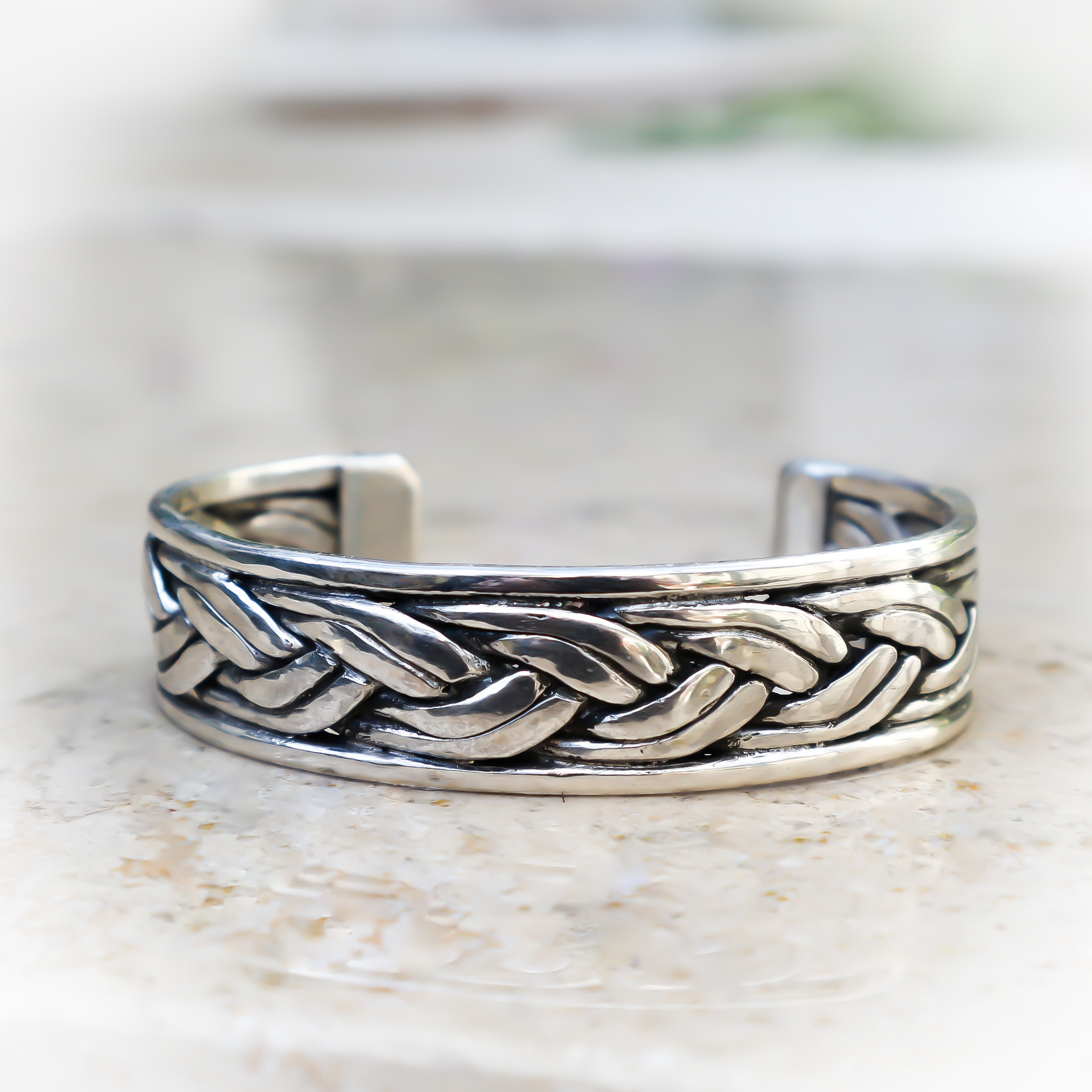 Benadrukken Bomen planten amplitude Een sterling zilveren armband in celtic/viking stijl - Scarabee sieraden